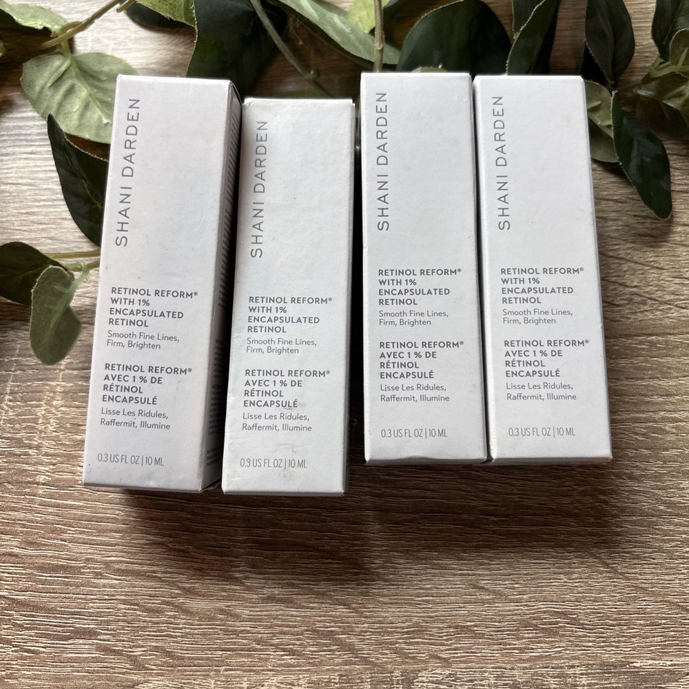 NEW LOT OF 4 Shani Darden Retinol Reform Smooth Lines Firm Brighten 0.3 oz/10ml